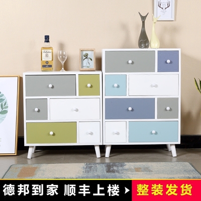 实木彩抽床头柜新款推荐