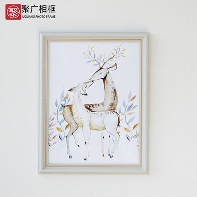 挂墙相框十字绣装裱16 18 20 24寸8 4开创意钻石画框拼图尺寸定制