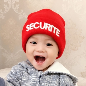 婴儿帽子秋冬针织包头帽