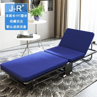 JR折叠床简易床午休床单人床午睡床行军床海绵木板床陪护床包邮