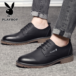 花花公子男士商务皮鞋