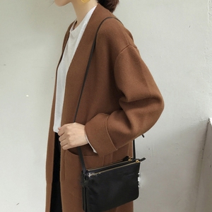 韩版中长款针织开衫