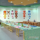 幼儿园环创挂饰教室文化墙装 饰品卡通照片吊饰儿童房布置动物相框