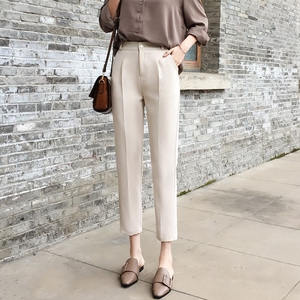高腰显瘦西装裤百搭宽松直筒裤