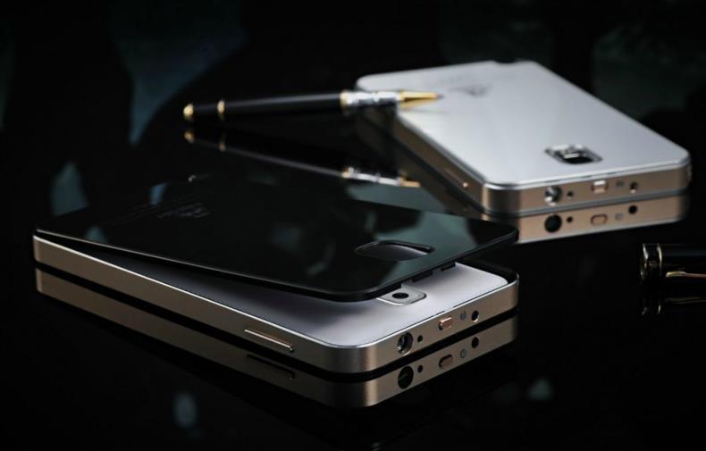 iMatch Aviation Aluminum Alloy Metal Bumper Tempered Glass Back Cover Case for Samsung Galaxy Note 3 N9000