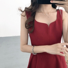 甜美百搭 抹胸收腰显瘦背心裙 简约气质 包邮 STYLE ANLI