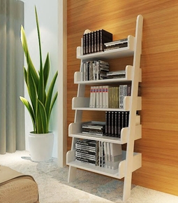 创意简约实木梯形靠墙装饰置物架书架花架展示多层客厅储物收纳柜