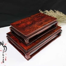 红木榫卯方台底座奇石盆景茶壶底座老挝大红酸枝长方形座托 特价