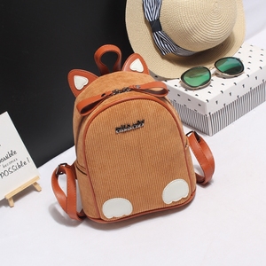 可爱灯芯条绒小背包