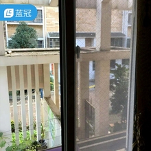 蓝冠80防雾霾纱窗微孔防pm2.5防灰尘防雨水透气防霾纱窗网魔术贴