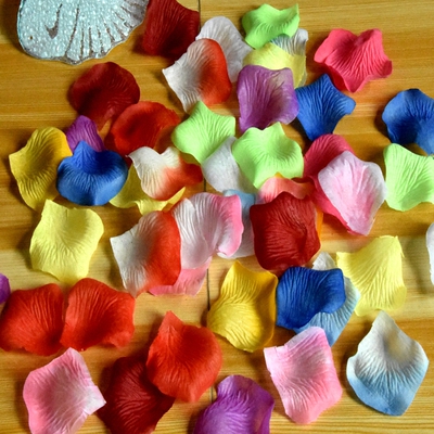 结婚用品 婚庆用品 仿真花瓣床洒/撒花 无纺布仿真玫瑰花瓣