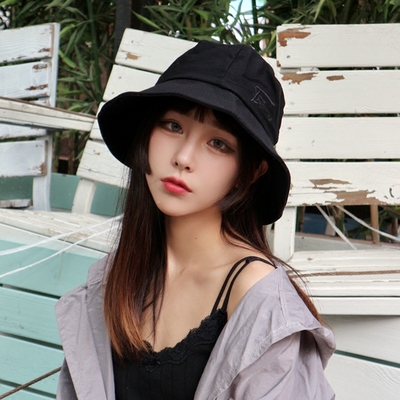 夏季韩版chic防晒遮阳盆帽日系女生百搭软妹大檐出游文艺渔夫帽子