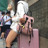 书包2018新款韩版明星同款双肩包女百搭潮帆布牛津布时尚尼龙背包