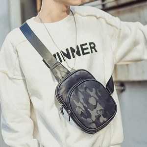 男士韩版帆布运动胸包