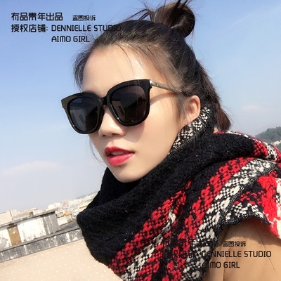 韩版偏光太阳镜女防紫外线2018明星款男墨镜圆脸方形眼镜长脸潮人