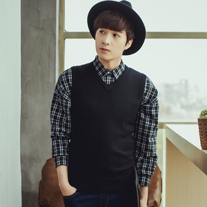 马甲男毛衣背心