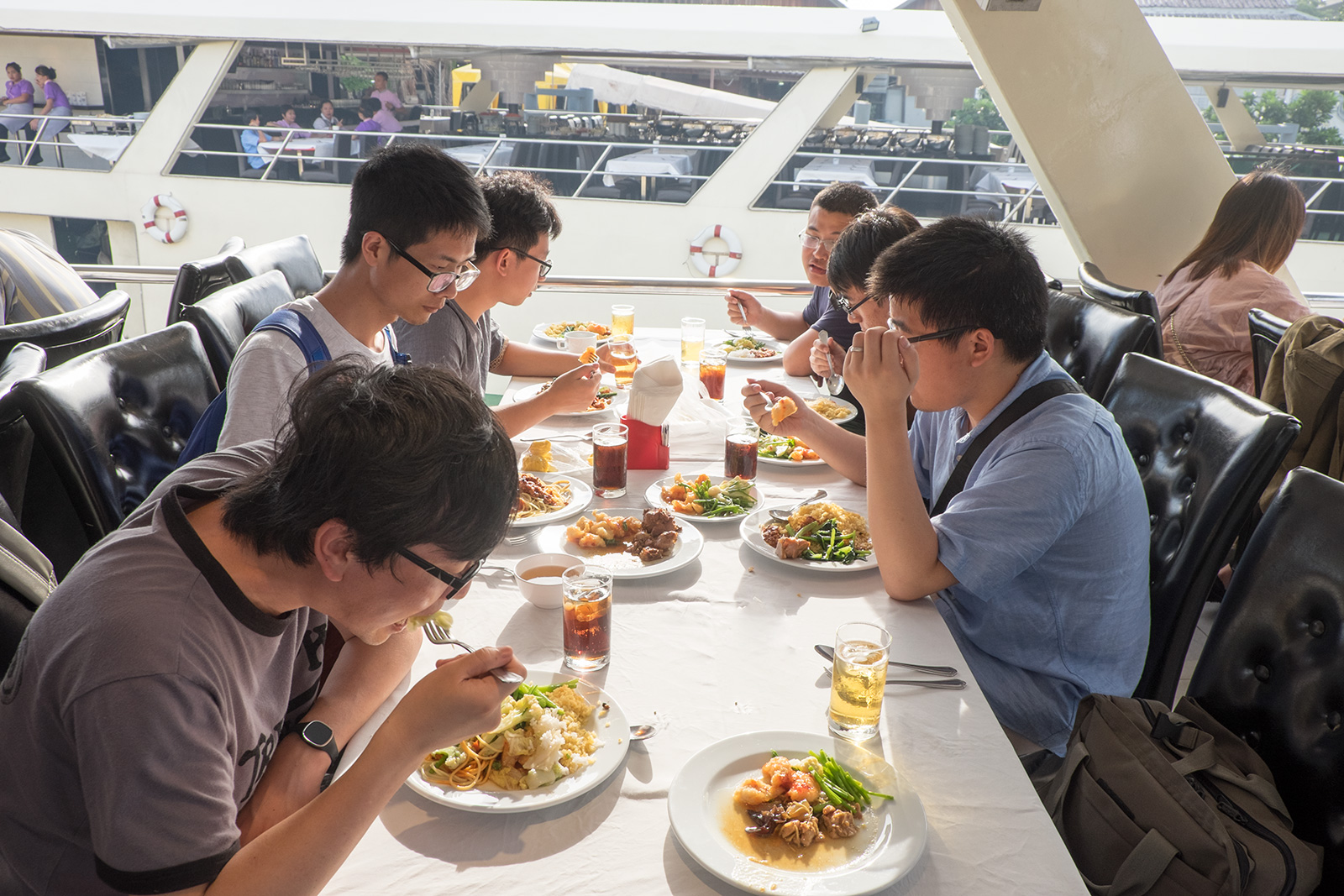 Dinner on a vessel