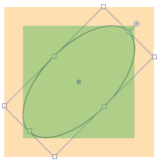 Bounding box issue for ellipse with transform