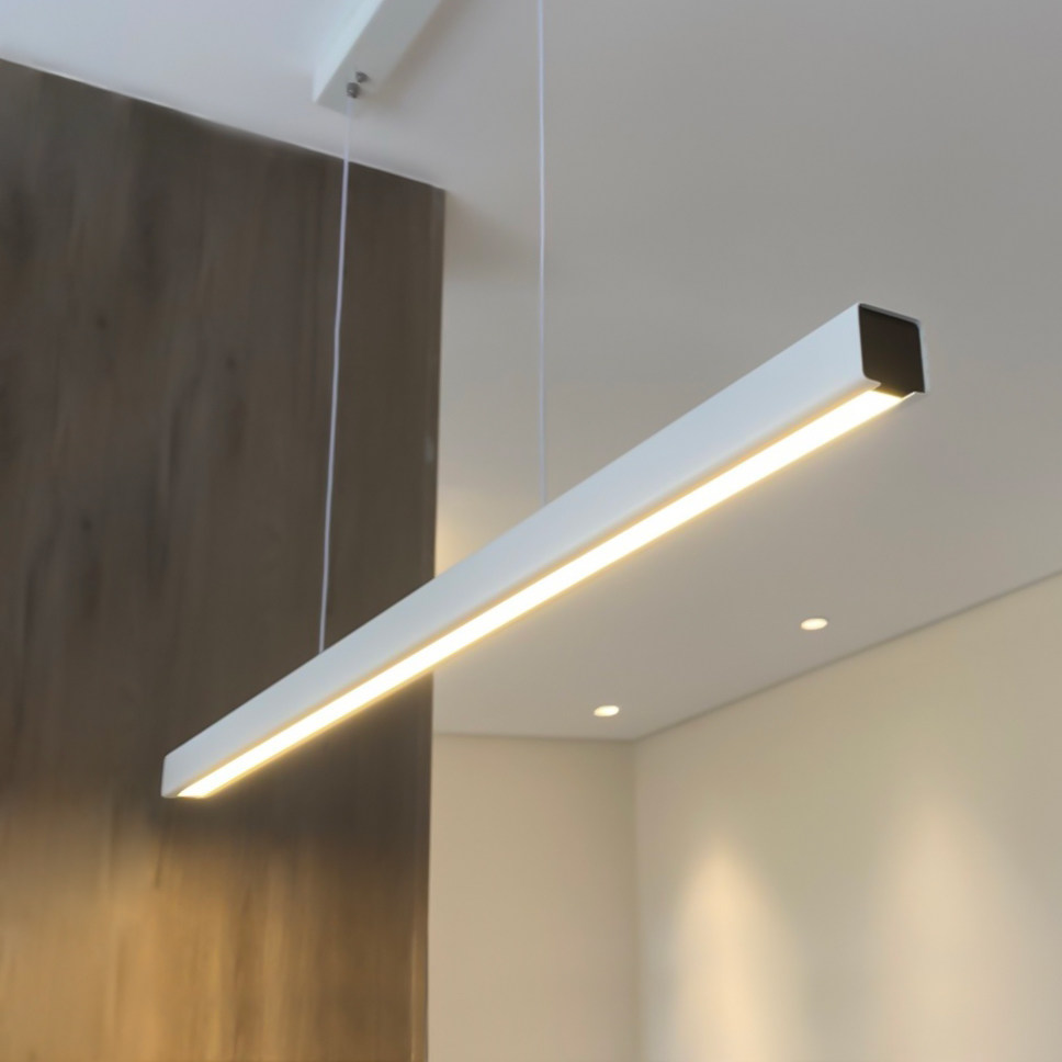 一字极简餐厅吊灯现代简约大气奶油北欧网红吧台长条饭厅餐桌线灯6月2日 0