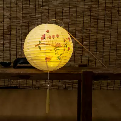 Luminous led Paper Lantern ornaments portable lantern Hanfu Chinese antique Chinese style chandelier lampshade scene layout