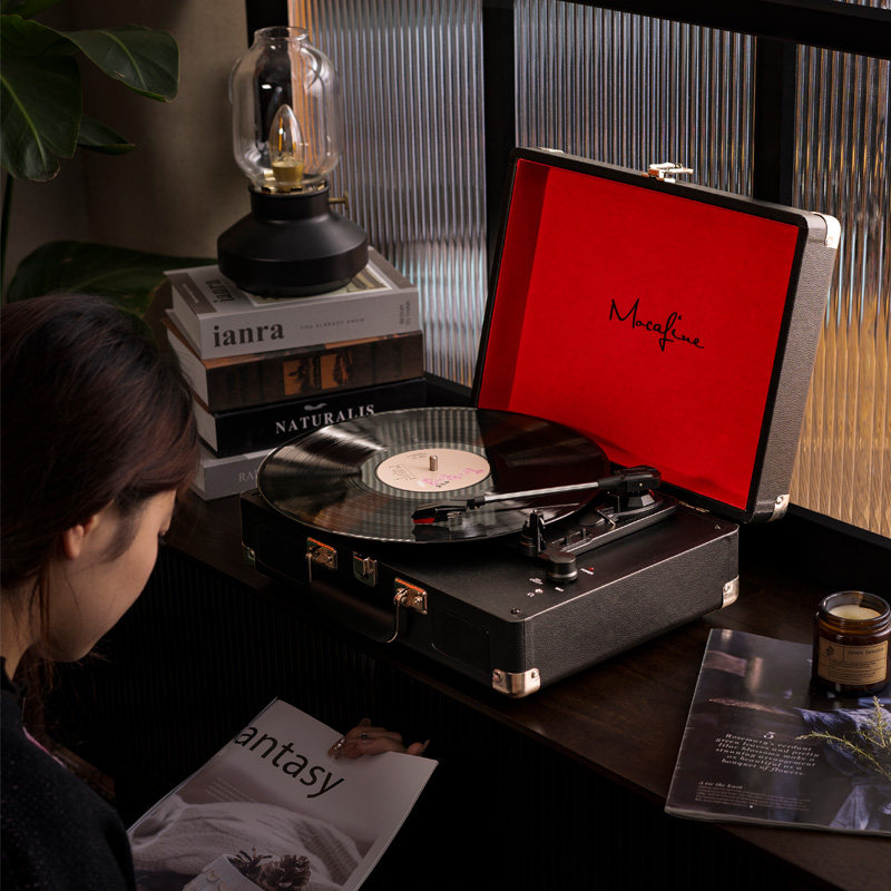 摩范留声机复古黑胶唱片机真的太绝了！