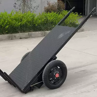 Construction site Electric brick truck flat air filling block brick factory hand push electric ground vehicle two-wheel rack new product