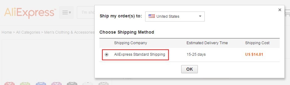 Aliexpress Shipping