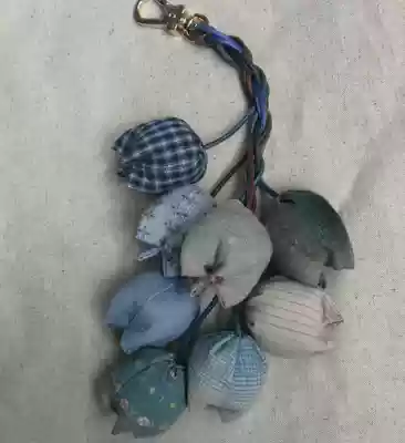 Teacher's Day gift Mid-Autumn Festival custom fabric Tulip Bag hanging diy finished car pendant birthday companion gift Christmas