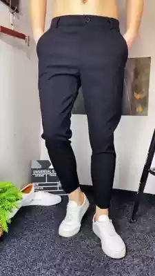 486 casual pants fashion simple all-match temperament loose pants Handsome men's personality trend fashion trendy men's pants