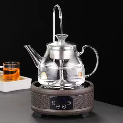 Steamed teapot high temperature glass tea breiler white tea special kung fu tea set set household stainless steel liner teapot