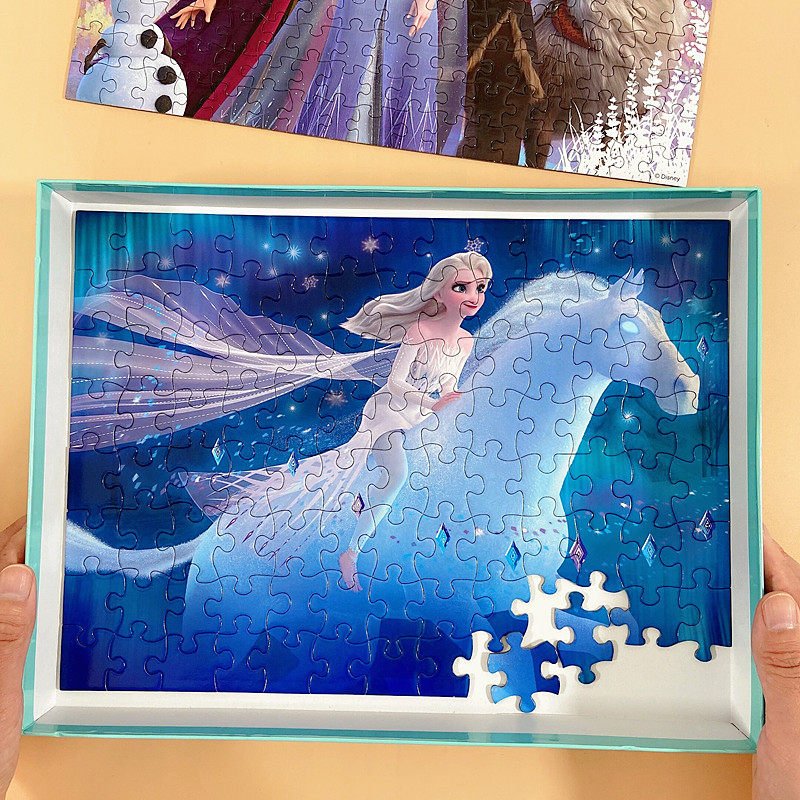 冰雪奇缘艾莎拼图,你家小朋友真的不想拥有吗?✨