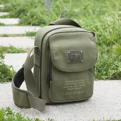 Genifer simple vertical one-shoulder photography bag 5d4 Canon 6d2 professional canvas monocular oblique shoulder camera bag pe11