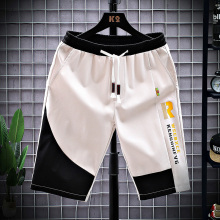 Shorts men's summer leisure ice silk loose thin 5 points beach pants Boys 7 points