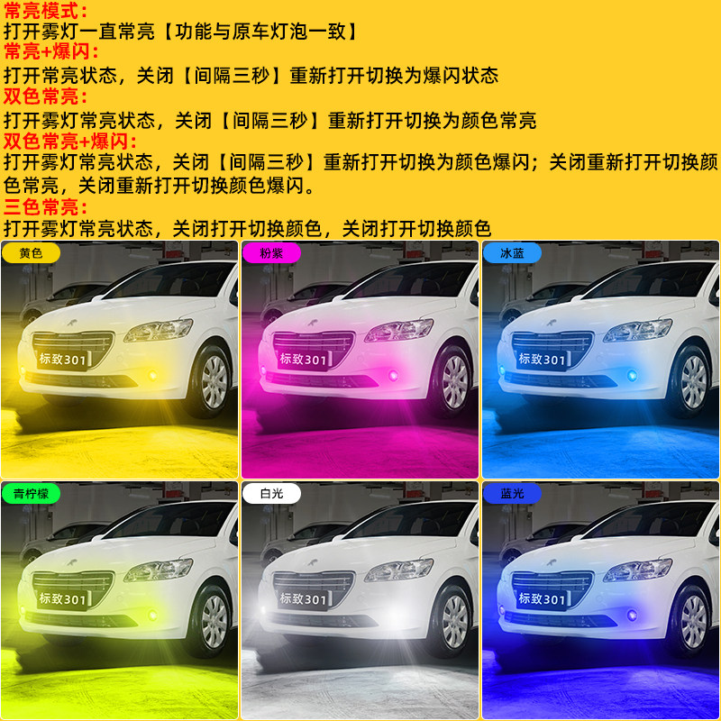 为什么标致301车主都选LED黄金光雾灯？ - 种草笔记 - 淘江湖