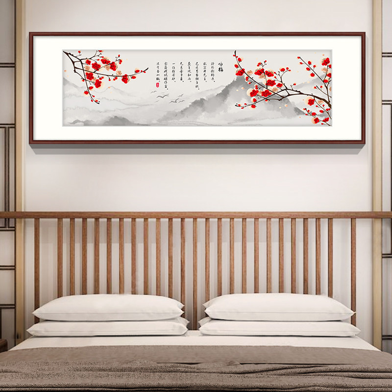 中国美術 紅梅報春落款有 掛軸 年代物 【公式通販】