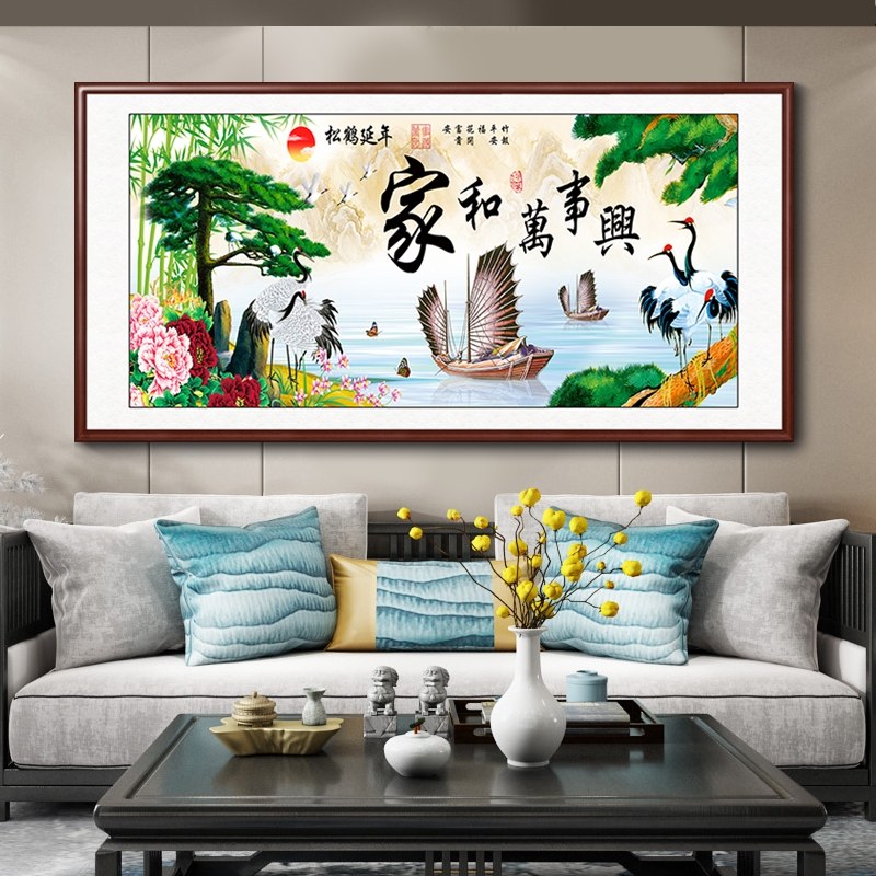 家和万事兴挂画让客厅瞬间有温度 - 好物爆料 - 淘江湖