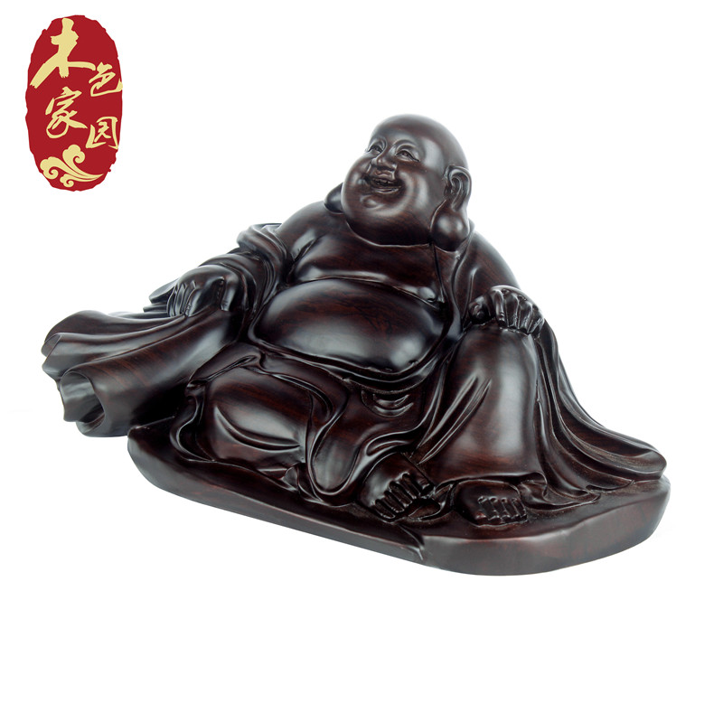 黑檀木雕笑佛摆件让客厅多了份宁静✨ - 种草笔记- 淘江湖
