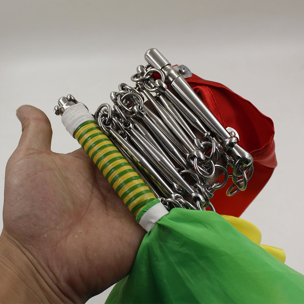 Stainless steel new round nine whips 11 whips 11 whips Training whips Performance whips Flower whips free lettering