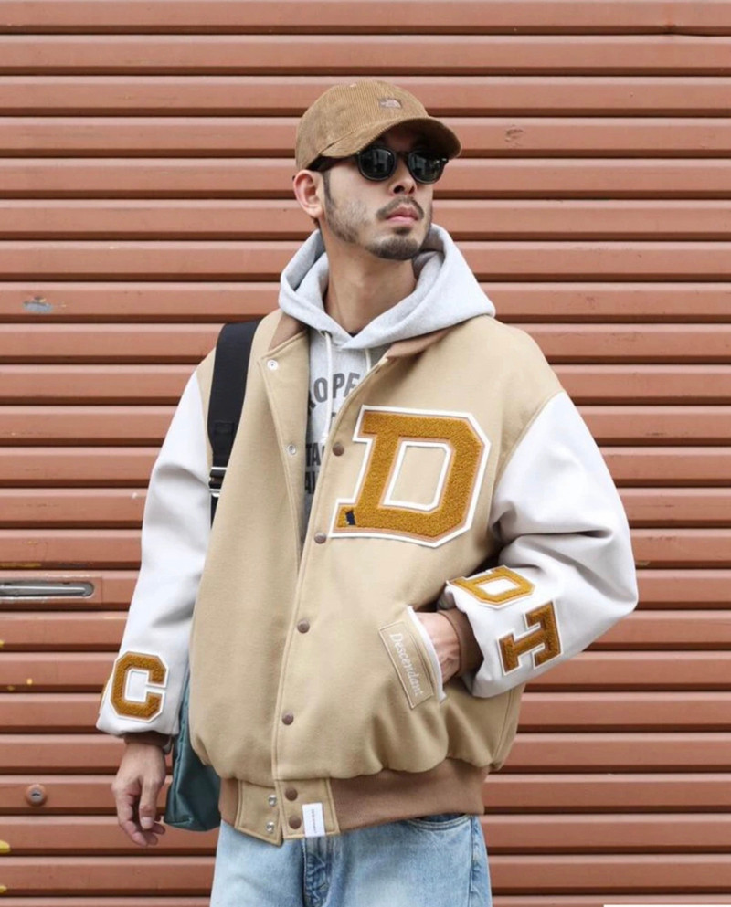 DESCENDANT SQUAD VARSITY JACKET上身像电影主角出场- 种草笔记- 淘江湖