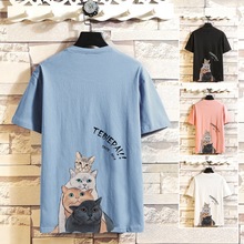 2020 new youth student men's short sleeve T-shirt half sleeve style Korean Trend summer