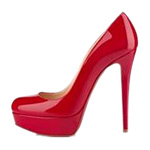 Red High Heel Bridal Shoes