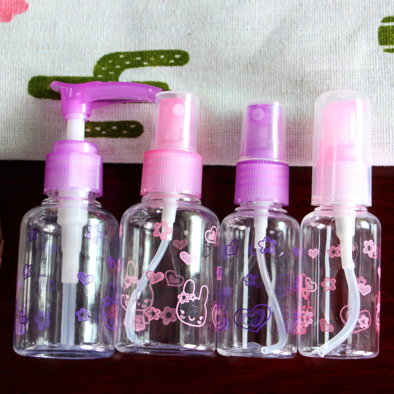 Spray bottle Cosmetic Moisturizing toner Dispensing Travel set Alcohol spray bottle Empty bottle Push-on portable