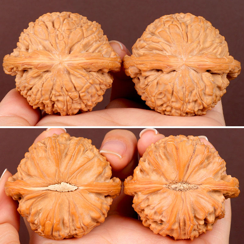 闷尖白狮子头文玩核桃到底适不适合新手盘玩？🤔 - 好物爆料- 淘江湖