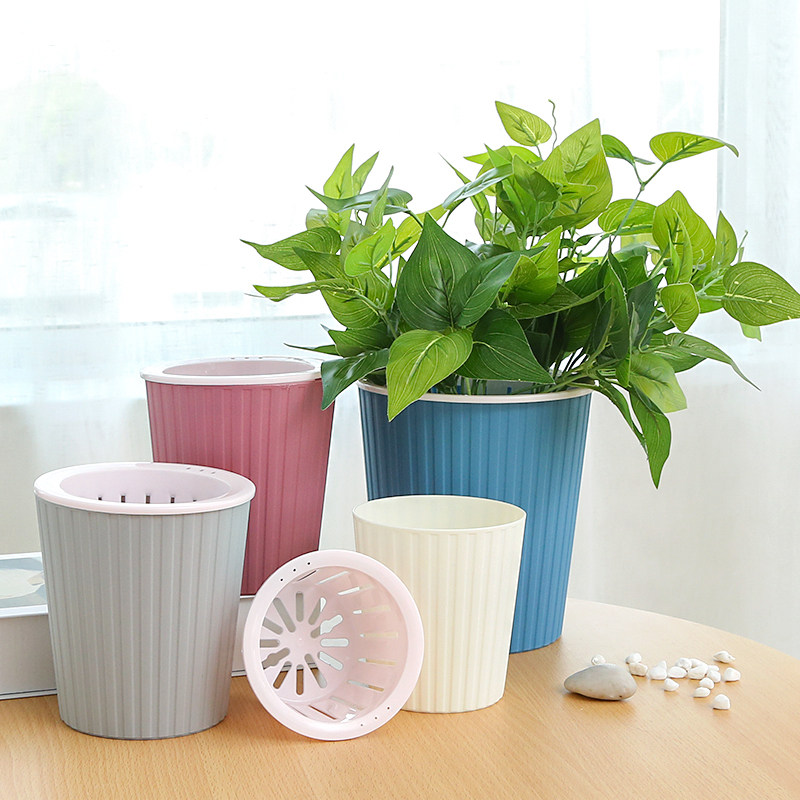 这个懒人花盆让我家绿萝喝饱水一整月都不用管