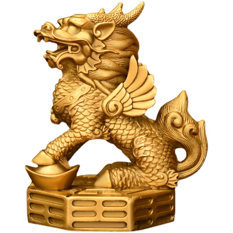 麒麟在传统风水中为何分公母？八卦麒麟摆件的方位讲究你知道吗？ - 种