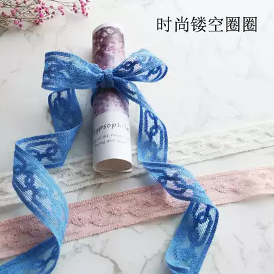 Fashionable hollow circle ribbon soft handmade diy hair jewelry bow ribbon clothing accessories