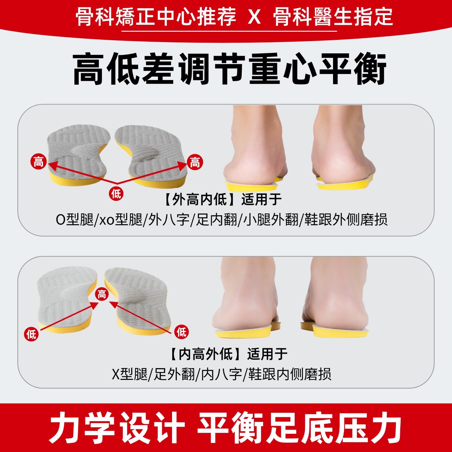 什么是足弓支撑力？成人XO型腿矫正鞋垫的生物力学原理揭秘🔍 - 种草笔记- 淘江湖