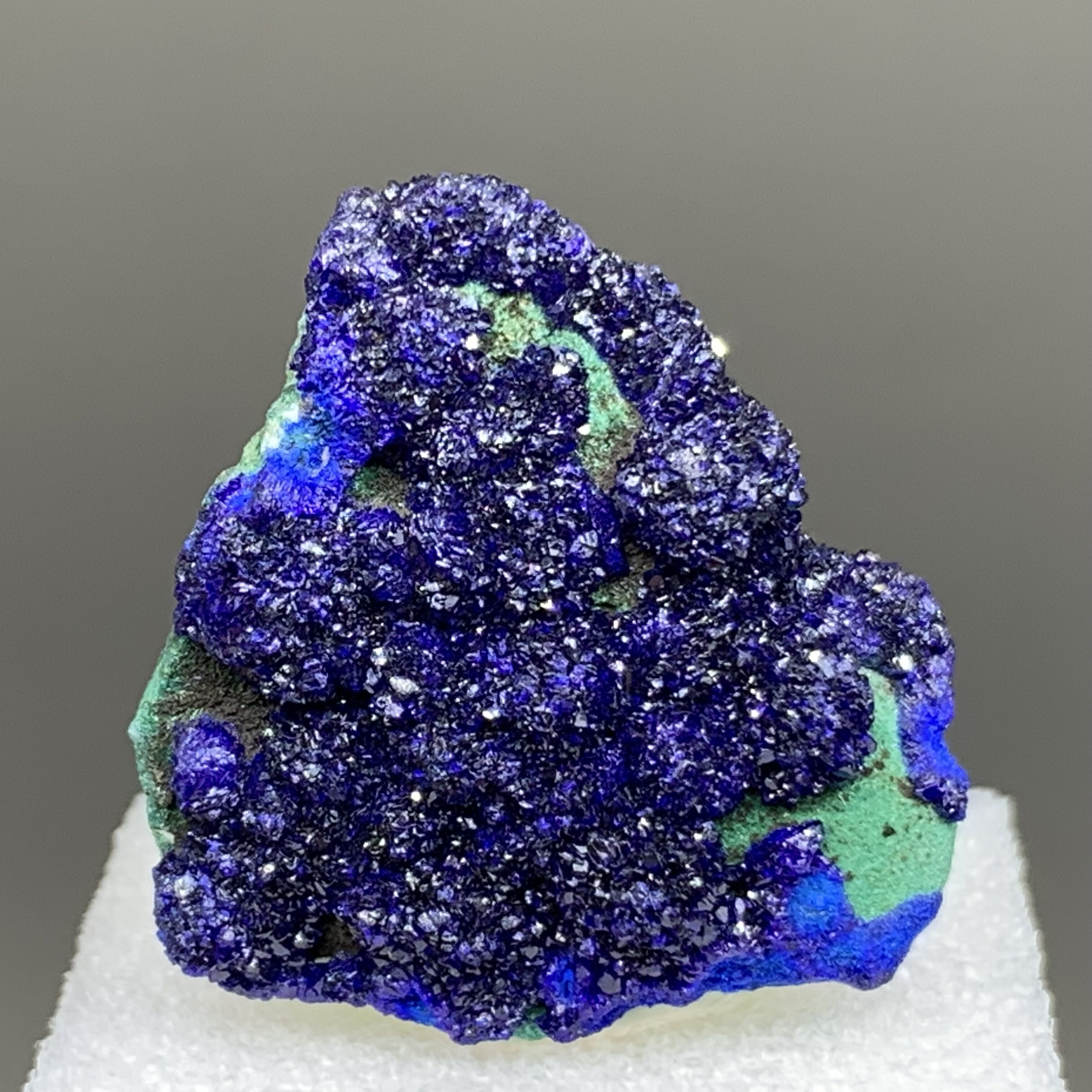 極美品 天然 蓝铜矿 × 孔雀石 共生標本 クリスマスツリー状 鉱物芸術品 蓝铜矿宝石图片长啥样？天然蓝铜矿孔雀石共生标本实物图鉴🔍 - 好物