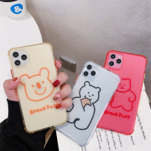 Ins Korean fluorescent bear Apple X / XS case iPhone 11pro / max / X