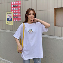 Large size short sleeve T-shirt women's ins super hot net red 2020 Korean version loose trend original night chic